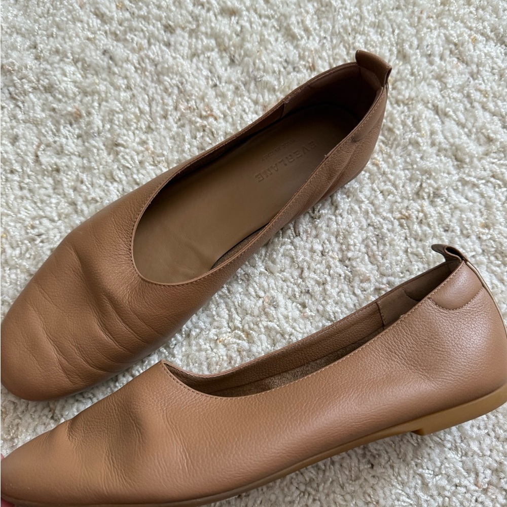 Brown Leather Women's Flats